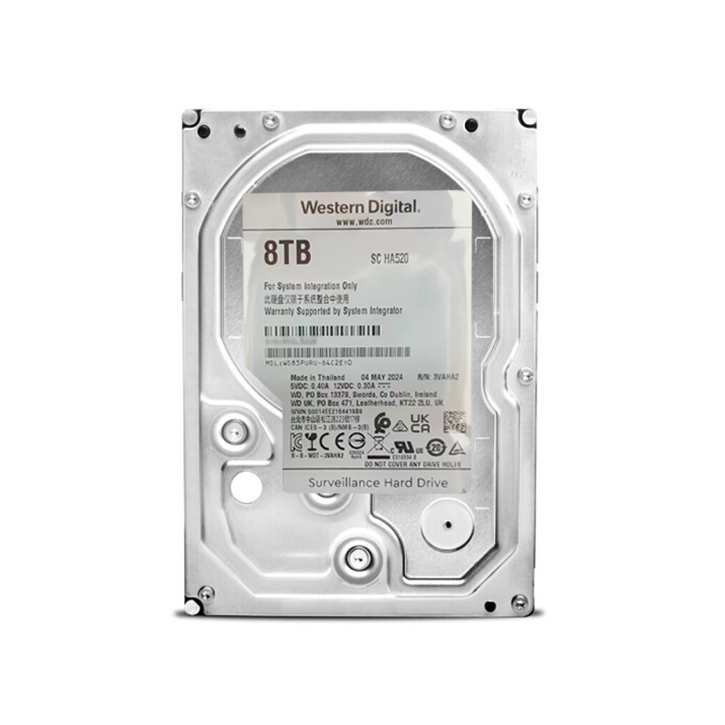 西部数据 8TB 监控硬盘，白标 WD85PURU
