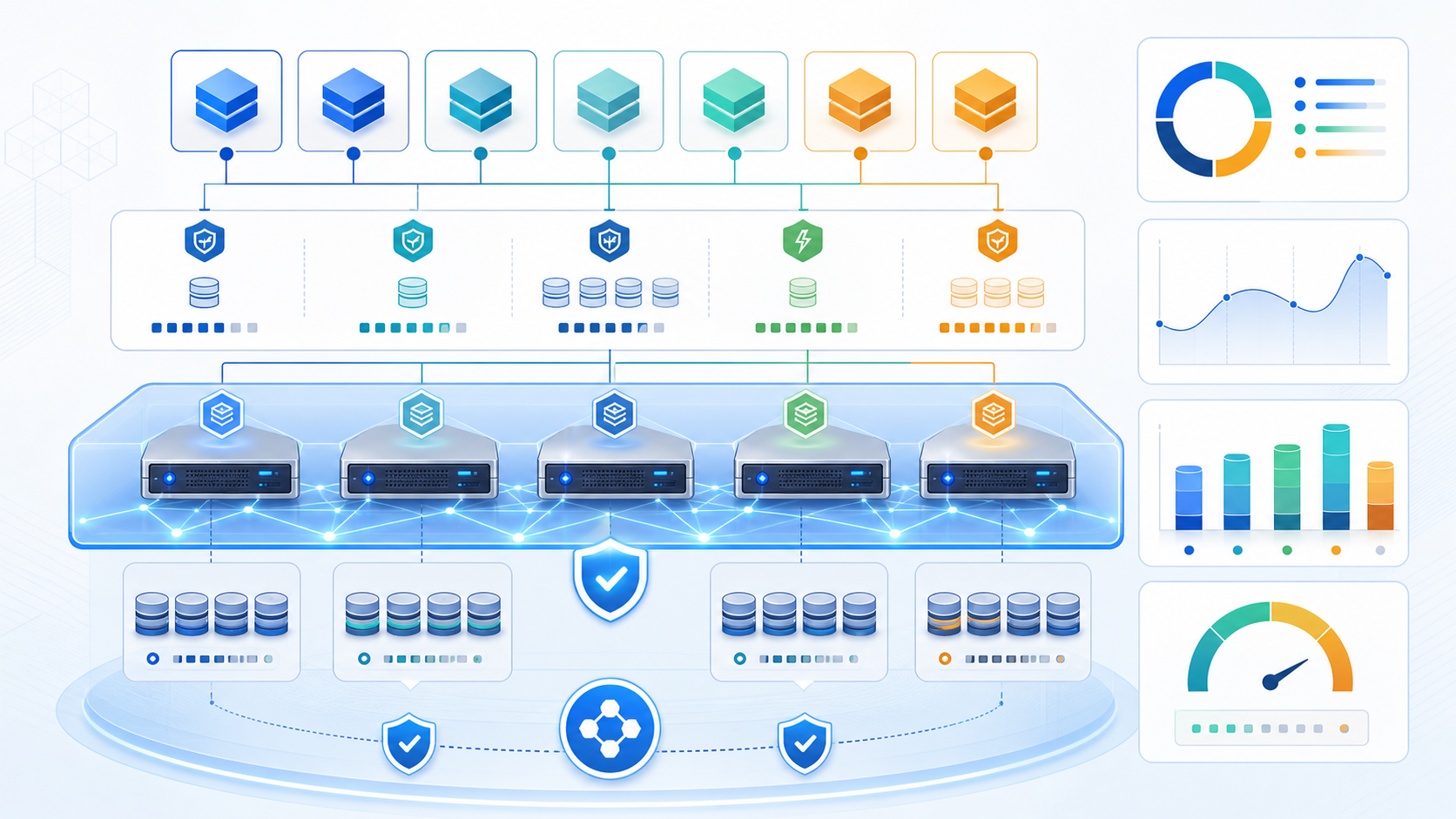 vSAN 主机、磁盘组与统一存储资源池关系