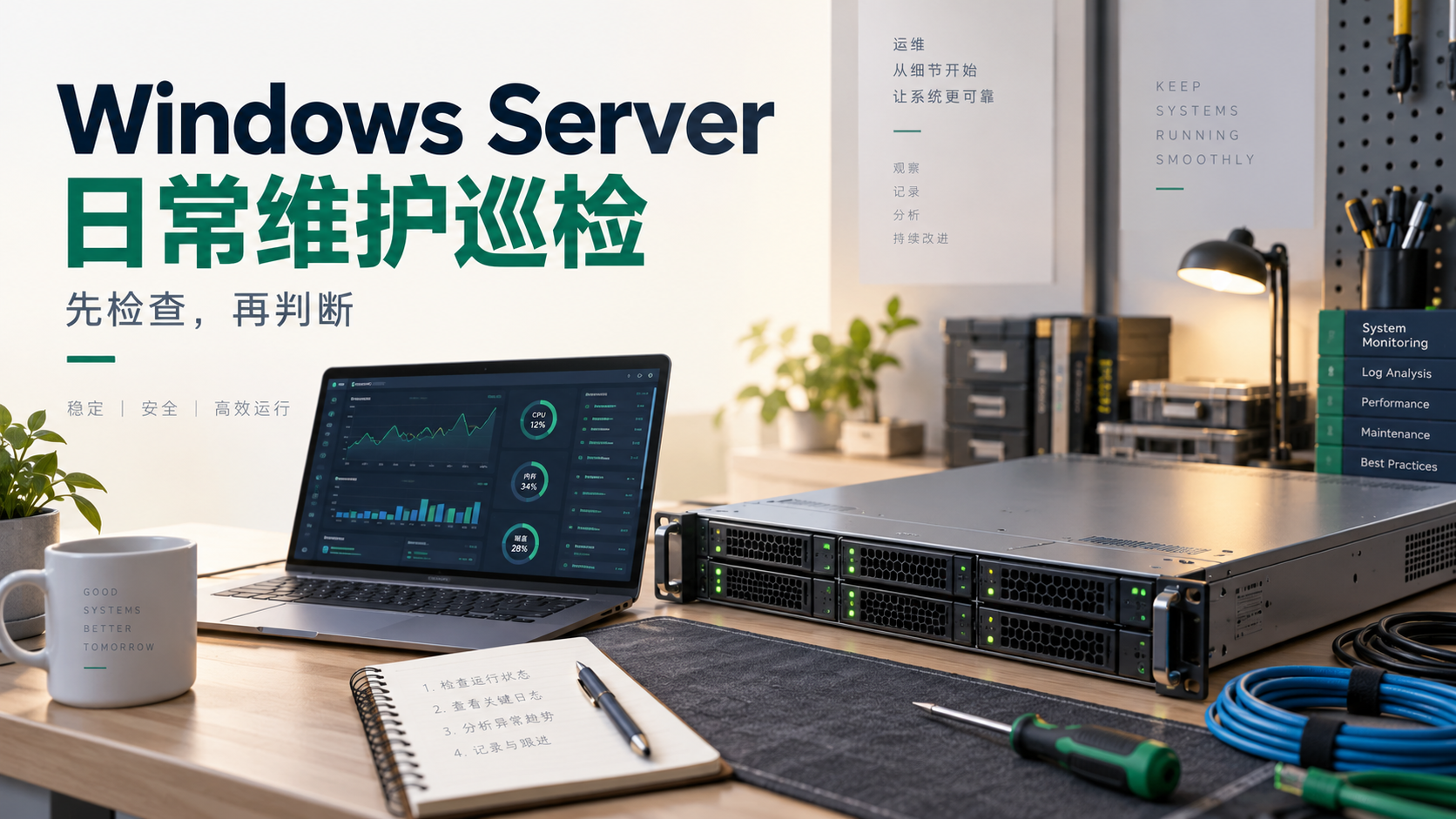 Windows Server 日常维护应该检查哪些项目?技术文章配图