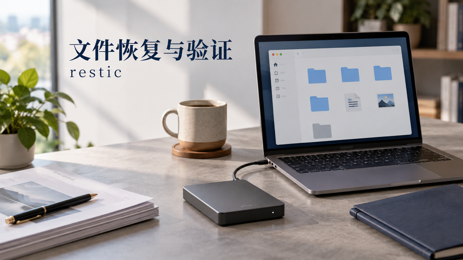 restic 怎样恢复指定目录并验证文件完整性?技术文章配图