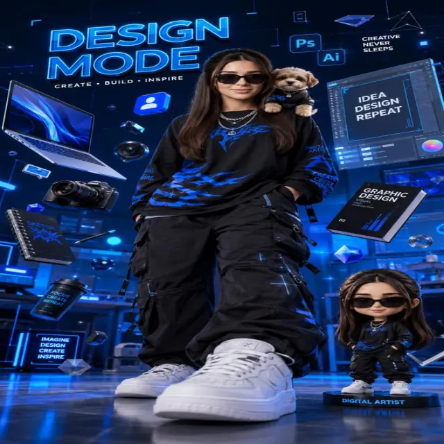 霓虹Design师 3D 海报
