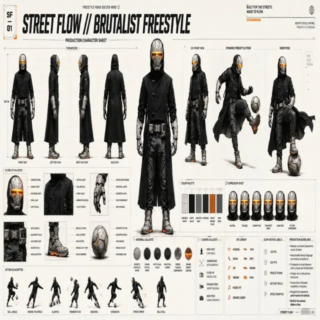 Brutalist Freestyle 角色设定表
